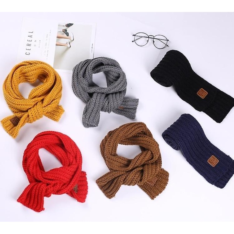 Winter Kids Scarves Warm Baby Boys Girls Neck Scarf Solid Soft Scarf For Kids Collar Children Stretch Neck Ring Baby Ring Scarf | Fruugo SG