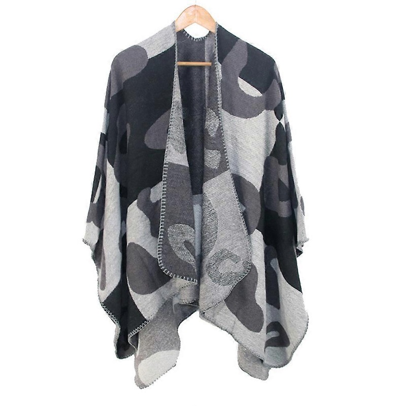 Winter Shawl Open Front Poncho Knitting Cardigant for Lady | Fruugo SG
