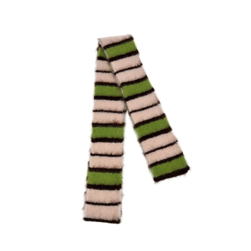 Women’s Y2K Style Subculture Scarf Furry Belt for Casual Wear Party Photo Props Date Night 2000s Clothing Accessories  Pink and green strip | Fruugo SG