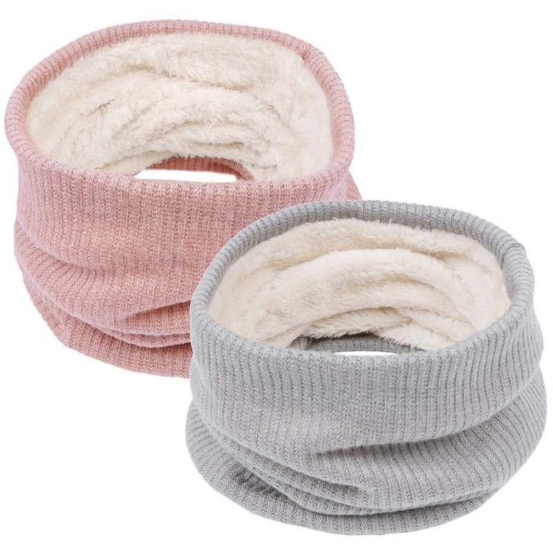 2 Pack Neck Warmer Winter Warm Infinity Scarf Double-Layer Thick Fleece Windproof Scarves Gifts for Women Men | Fruugo SG