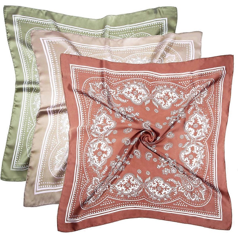 3 Pcs 27.5 Inches Satin Head Scarf Hair Scarf Silk Head Scarf Silk Bandana Silk Hair Wrap Neck Scarf for Women Girls | Fruugo SG