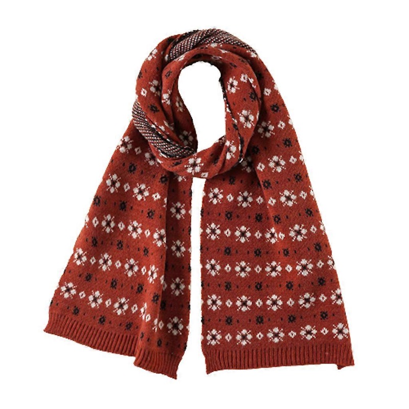 Autumn Winter Scarf Practical Warm Thermal Soft Chunky Wrap Shawl Small Flower Pattern for Outside Use Work Sport Travel  Red | Fruugo SG