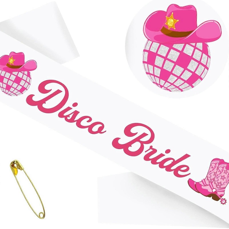 Bridal Disco Sash Delicate Cowgirl Theme Elegant Bride to Be Sash for Wedding Celebrations Wedding Photo Props  White | Fruugo SG