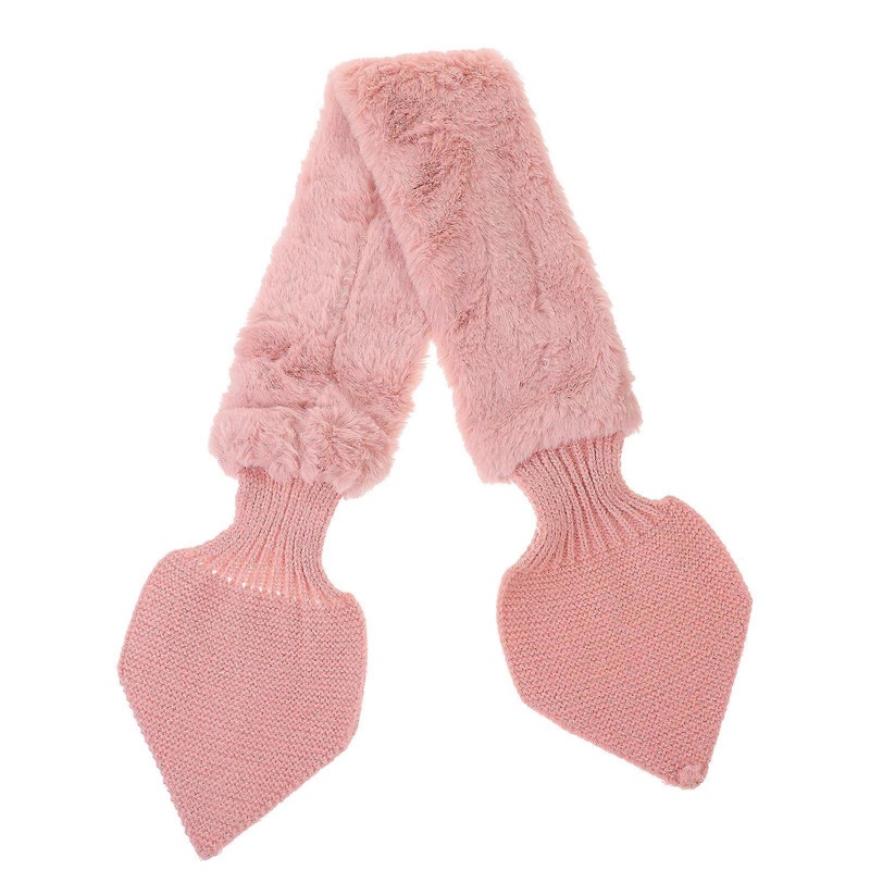 Collar Scarf For Women Warm Knitted Scarf Winter Neck Warmer Shape Soft Plush 85.00X9.00X0.50CM 1Pcs | Fruugo SG