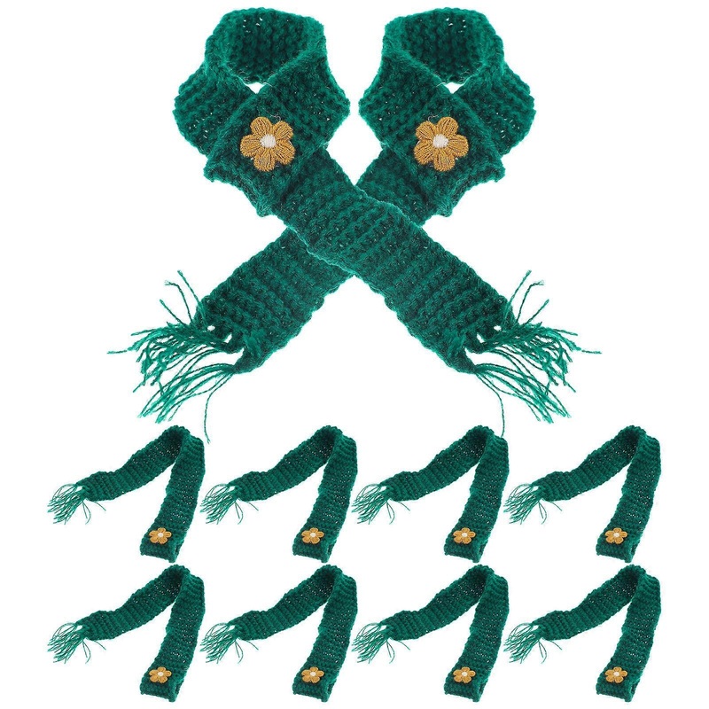 Decorative Mini Scarf Adjustable Diy Object Doll Green Cotton 10Pcs | Fruugo SG