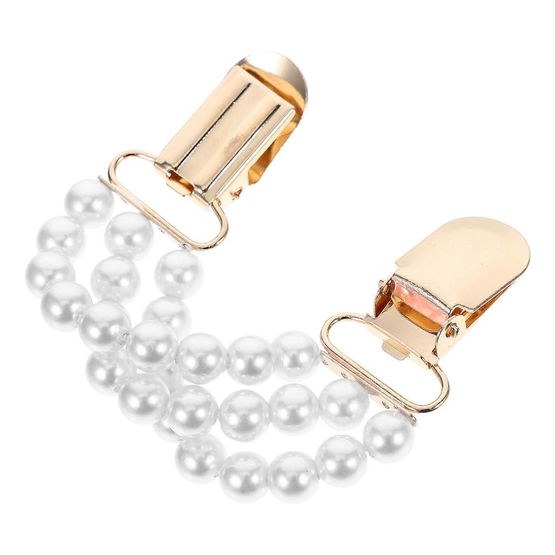 Dress Cinch Clips Faux Pearl Metal Chain Shape Wardrobe Malfunction Prevention For Sweaters Parties 1Set | Fruugo SG