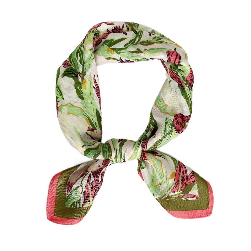 Elegant Printed Neck Scarf for Women Lady Multifunction Square Neckerchief Soft and Breathable Fabric Headwrap Scarf  Pink | Fruugo SG