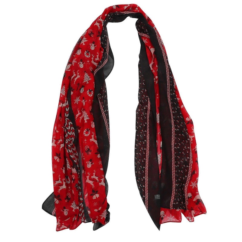 Festival Scarf Warm Christmas Celebrations Women Shawl 180x90cm Polyester Long Rectangle 1Set | Fruugo SG