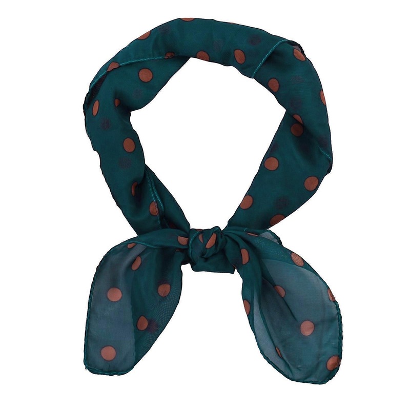 Lady Neckerchief Dotted Neck Scarf for Casual and Formal Attire Square Scarf Unique Dotted Headscarf Tulle Neckerchief  Navy blue | Fruugo SG