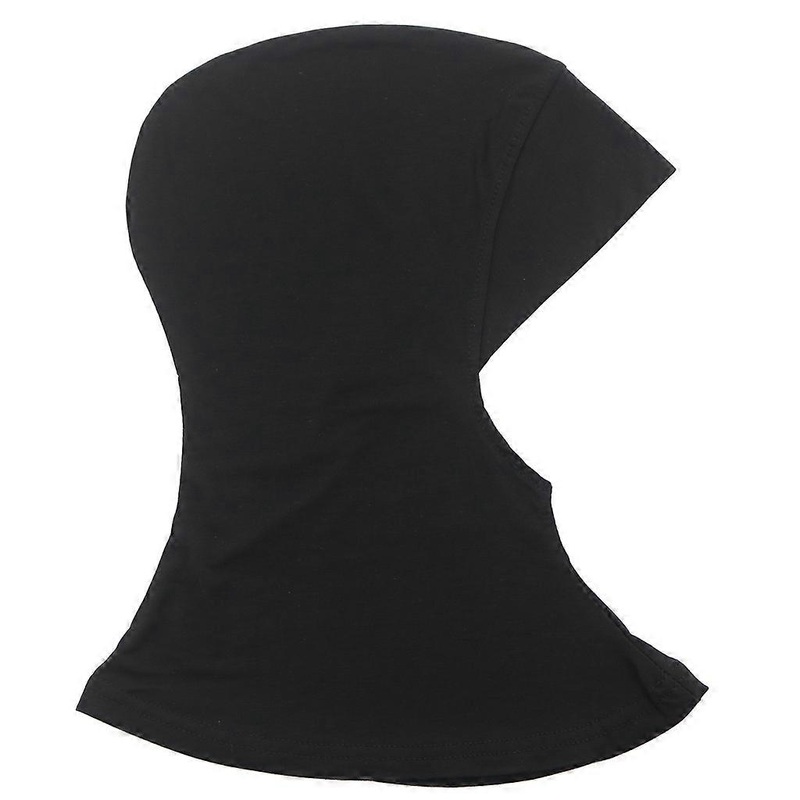 Modal Hijab Cap Adjustable Muslim Stretchy Solid Color Turban Full for Head Cover Shawl Hat Full Neck Coverage for Women  Black | Fruugo SG