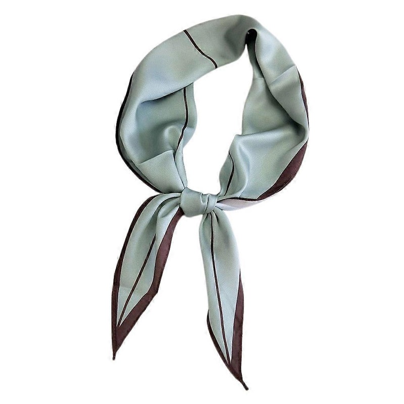 Smooth Silk Scarf for Ladies Rhombus Pattern Neck Decoration Green 118x38cm 1Pack | Fruugo SG