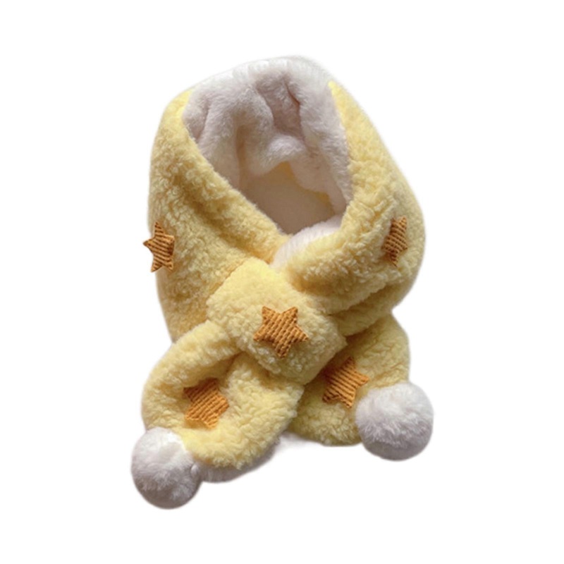 Soft Plush Star Scarf for Kids Boys Girls Outdoor Traveling Scarf Thicken Neck Cover Warm Winter Scarves Children Scarf  Yellow | Fruugo SG