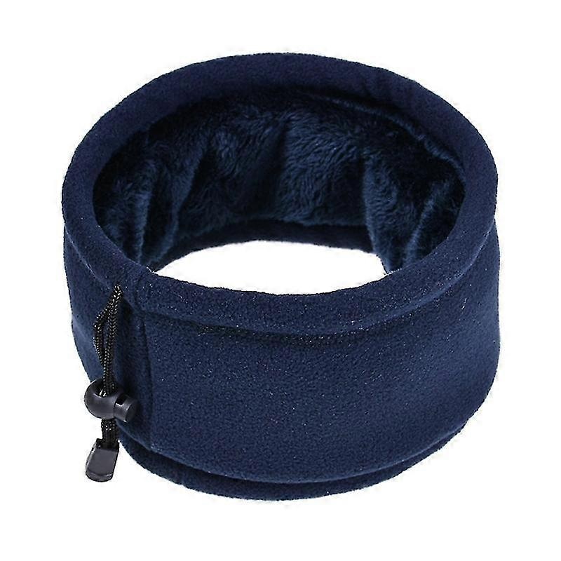 Unisex Faux Fleece Neck Warmer Gaiter Double Layer Thermal Face Scarf Beanie Hat | Fruugo SG