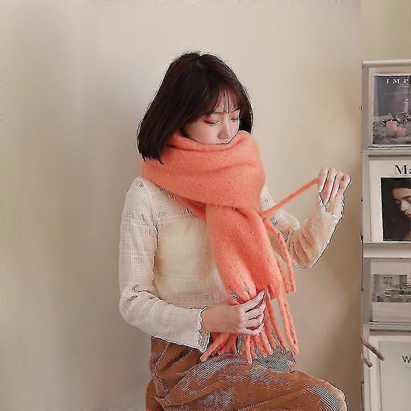 Women’s Soft Thick Mohair Winter Scarf – Warm Klein Blue Shawl Cozy Knit Accessory | Fruugo SG