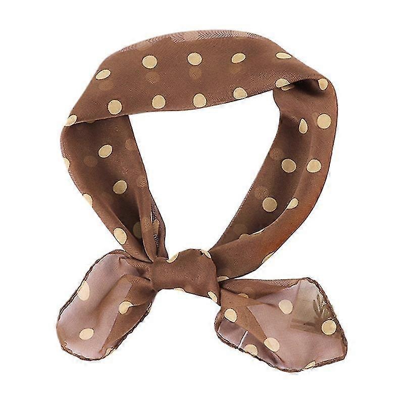 70x70cm Women Chiffon Square Scarf Classic Polka Dot Neckerchief Handkerchiefs Dress Accessories | Fruugo SG