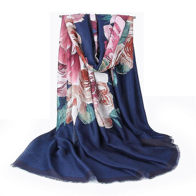 Autumn Winter Printed Scarf Fashion Wraps Cotton Fabric Scarf for Lady | Fruugo SG