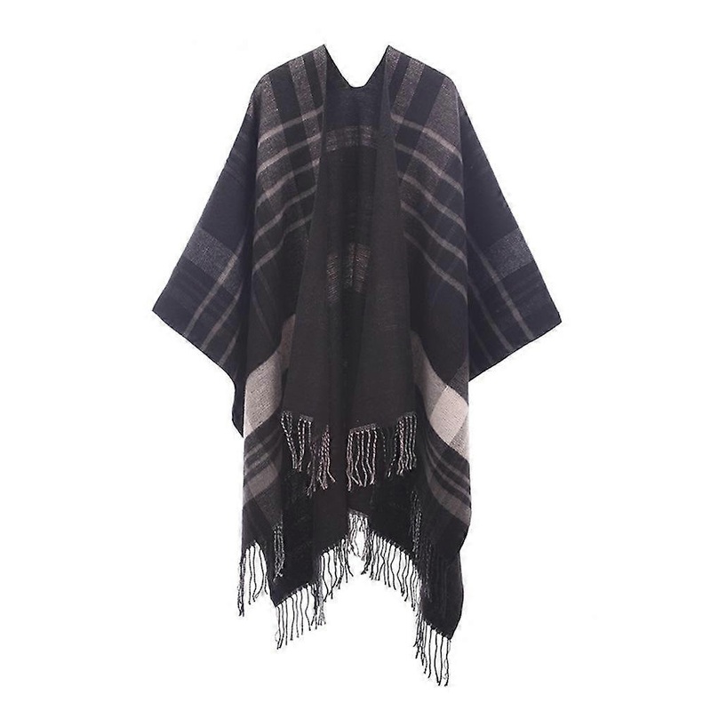 Autumn Winter Warm Scarf Pashmina Shawls Wrap Plaid Loose Cardigant for Lady | Fruugo SG