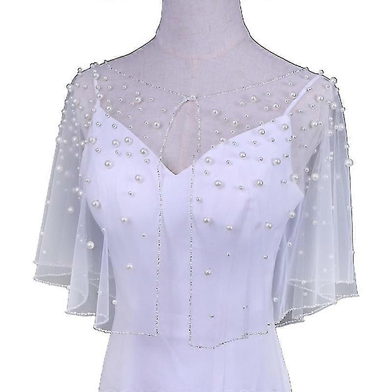 Delicate Beads Embroidery Bridesmaid Capelet Shrug For Party Evening Dress | Fruugo SG