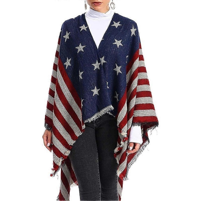 Leopard Print Shawl Scarf Open Front Poncho Winter Cardigant with Tassel for Lady | Fruugo SG