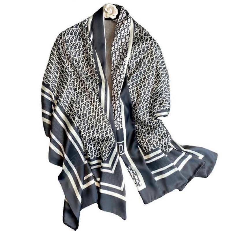 Long Scarf Elegant Shawl Sun Proof Wrap Silky Double-Layer Scarf for Lady | Fruugo SG