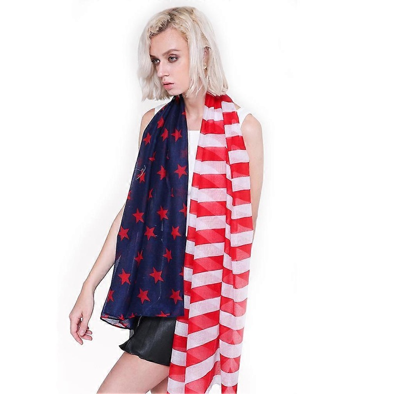 MEANBEAUTY Stripe Scarf Flag Oversized Wraps Fashion Scarf for Lady | Fruugo SG