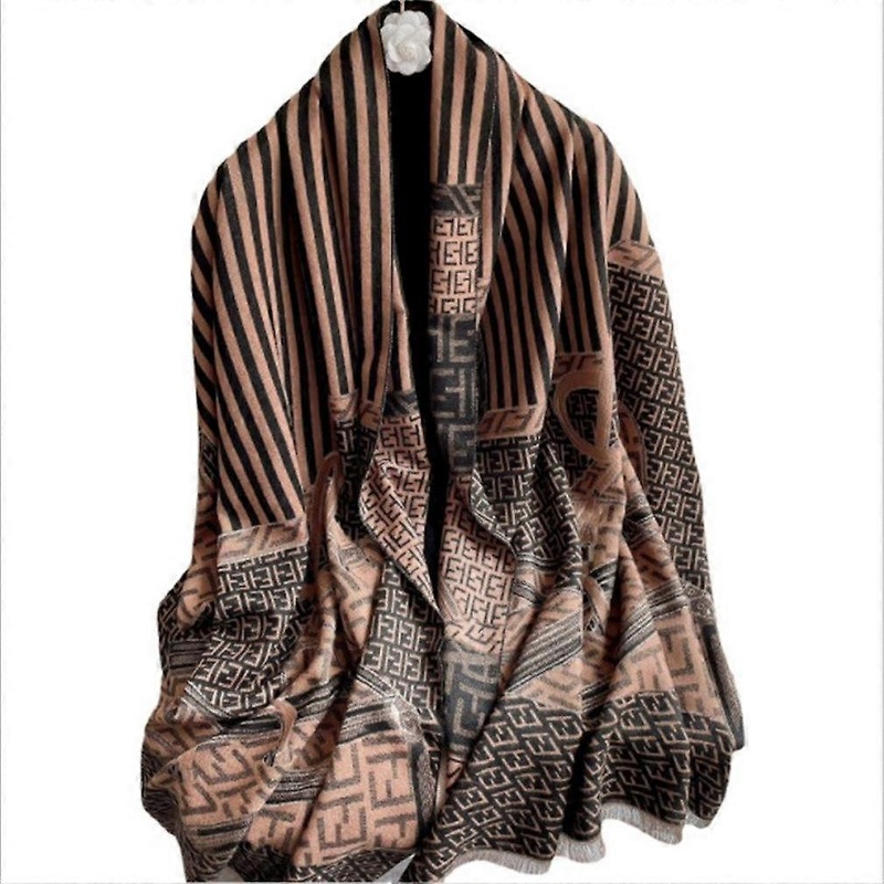 Pashmina Scarf Long Jacquard Shawl Fashion Thicken Warm Wrap for Lady | Fruugo SG