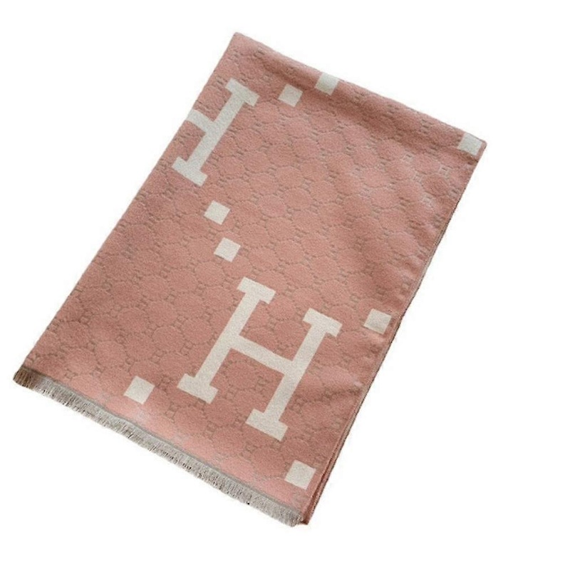 Pashmina Scarf with H Letter Printing Dual Sided Shawl Fashion Warm Wrap Thicken Scarf for Lady | Fruugo SG