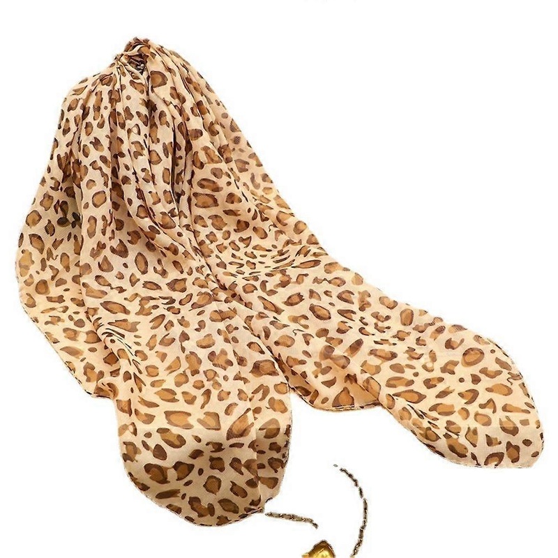 Silky Kerchief Thin Leopard Printed Wraps Neckerchief Sun Proof Scarf for Lady | Fruugo SG