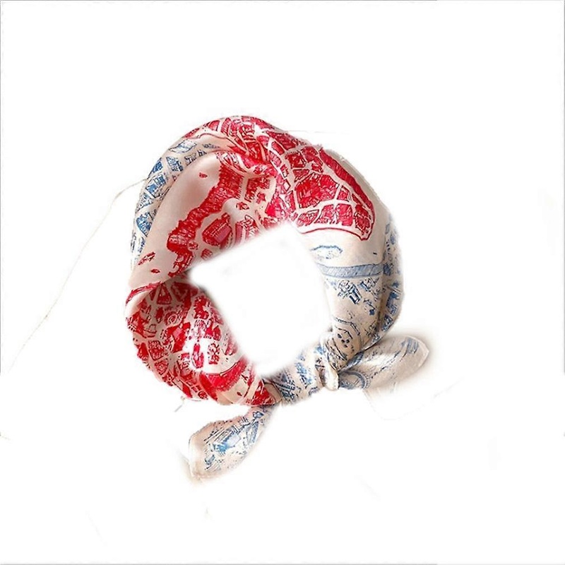 Silky Kerchief with Horse Pattern Neck Shawl Uniform Wrap Stewardess Scarf Suit Accessories for Lady | Fruugo SG