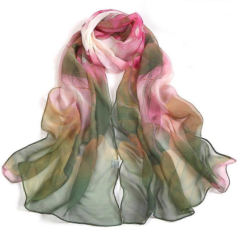 Silky Scarf Lightweight Wraps Summer Long Satin Beach Cover Lotus Scarf for Lady | Fruugo SG