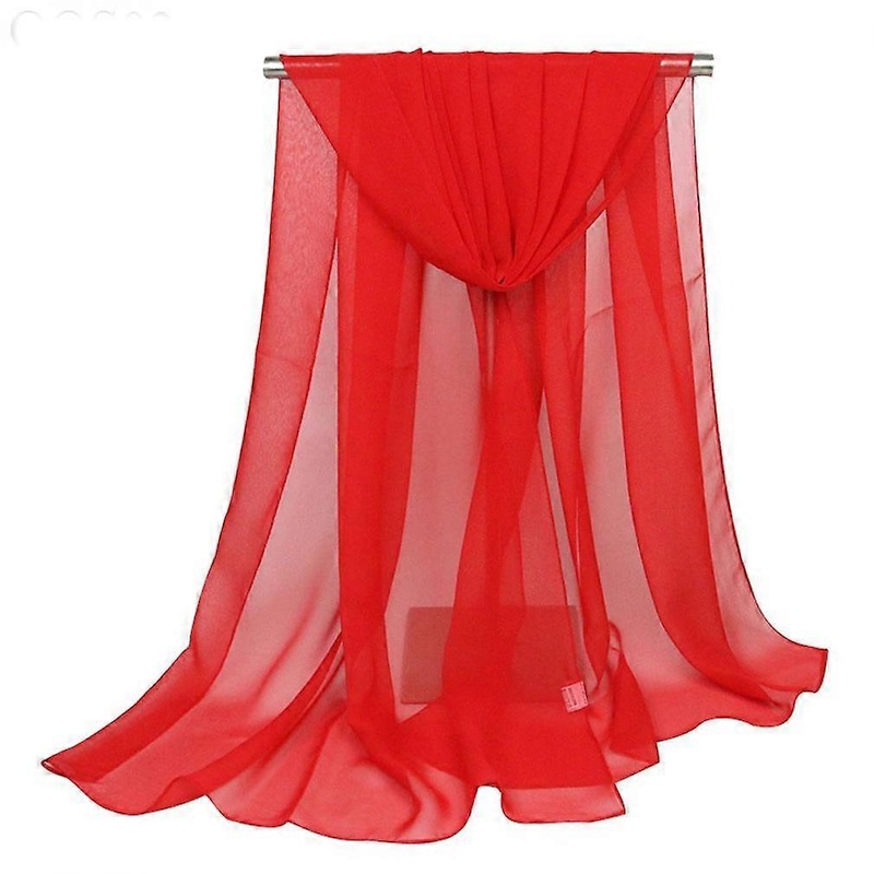 Solid Color Silky Scarf Silk and Cotton Dancing Wraps Women’s Fashion Show for Lady | Fruugo SG