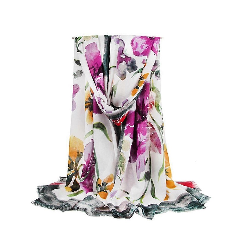 Spring And Autumn Printed Scarf Cotton Wraps Fashion Scarf  for Lady | Fruugo SG