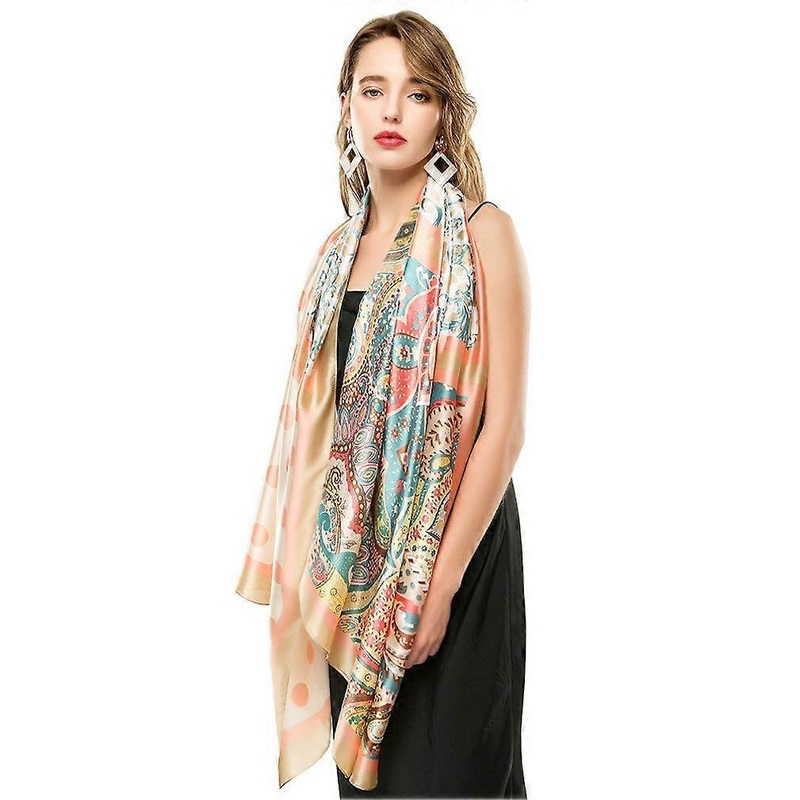 Spring And Autumn Silky Scarf Long Satin Wraps Fashion Oversized Scarf for Woman | Fruugo SG