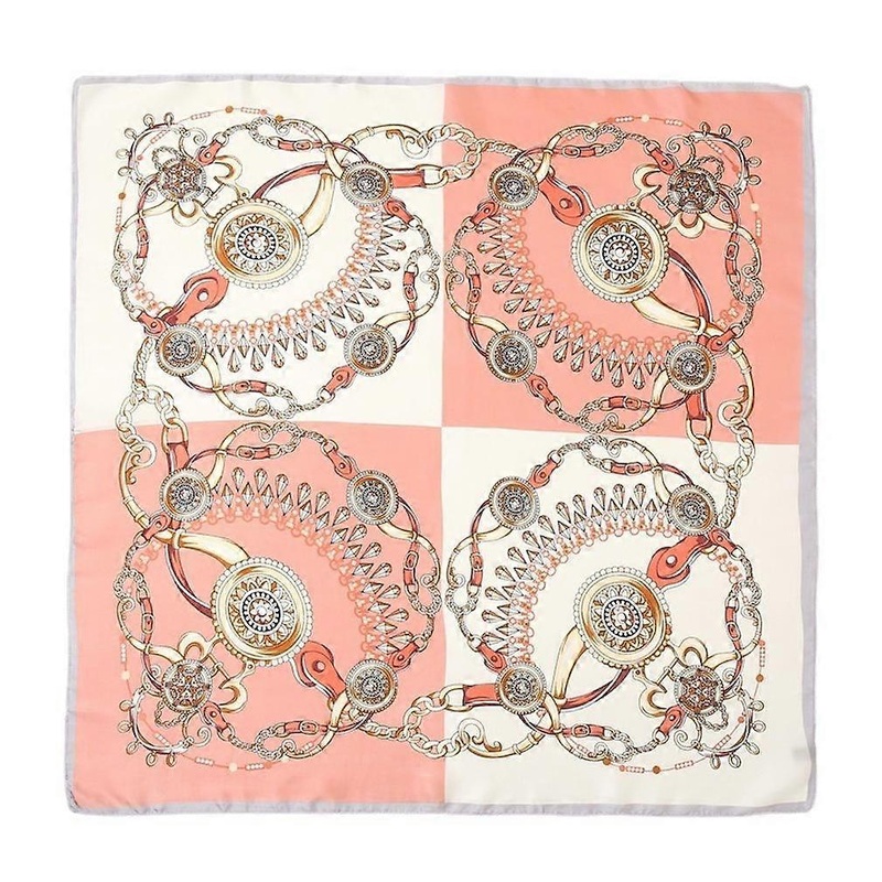Summer Silky Scarf Kerchief with Jewelry Printing Lightweight Uniform Scarf for Lady | Fruugo SG