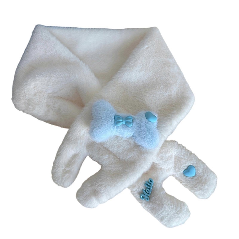 Warm Plush Scarf for Women Kids Soft Thick Neck Scarf Outdoor Thermal Neck Wrap | Fruugo SG
