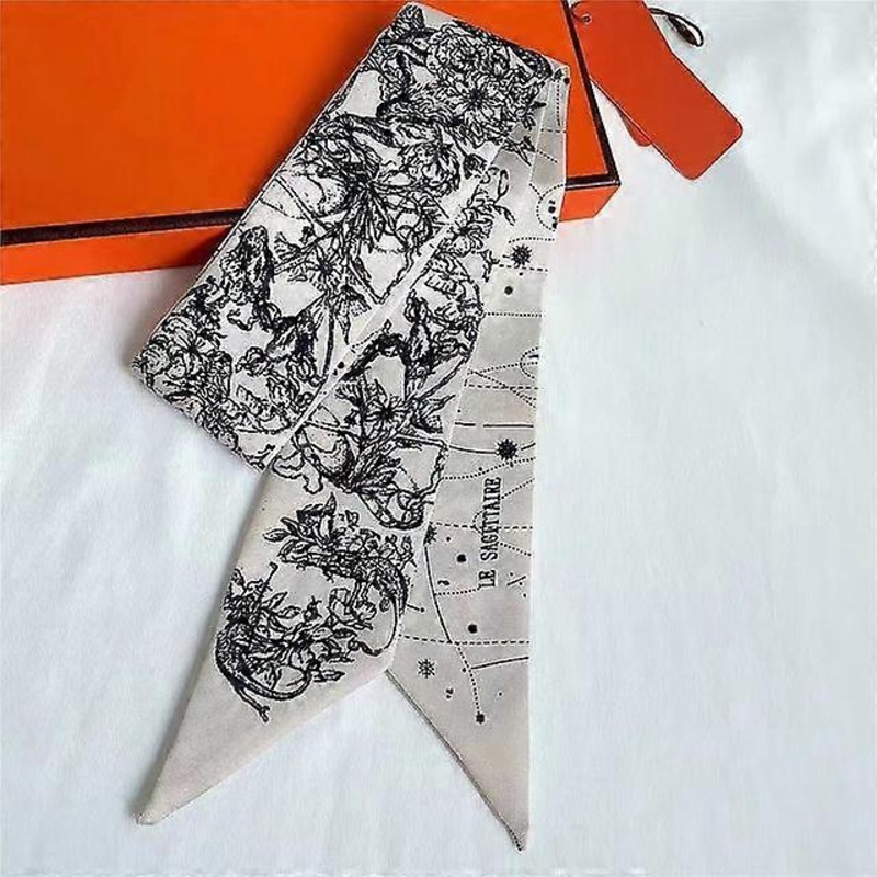 2021 new Tarot scarf Narrow Long Silk Scarf Ladies Outdoor Neck Scarf Female Decoration Hair Luxury Band Ribbon wholesale | Fruugo SG