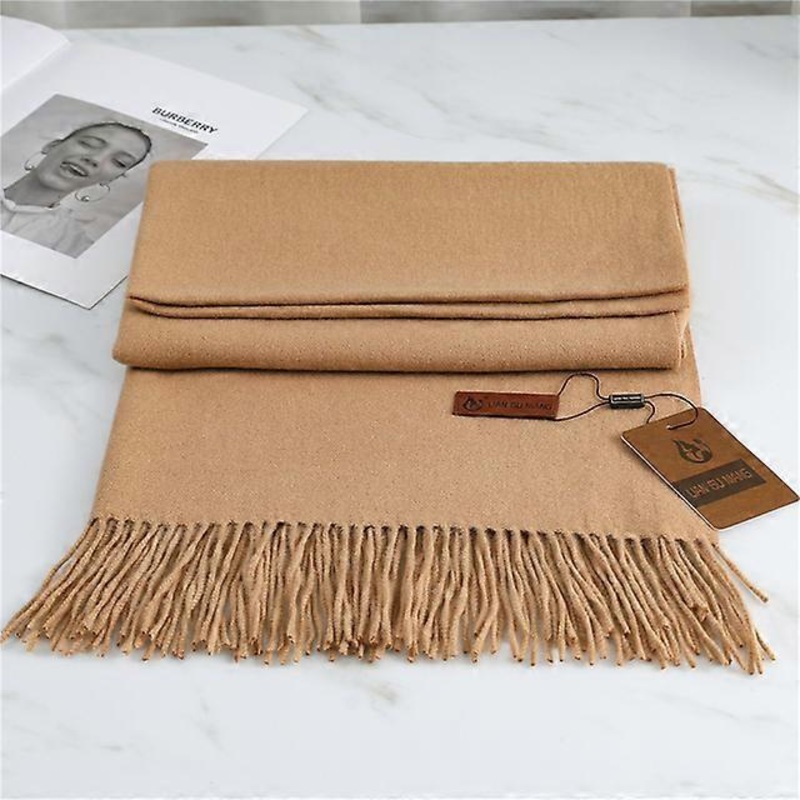 2022 Winter Scarf For Women Shawls And Wraps Fashion Solid Warmer Thick Cashmere Scarves Pashmina Lady Neck Head Stoles Bandana | Fruugo SG