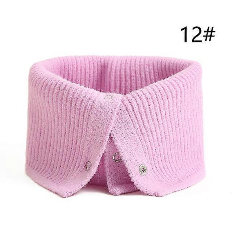 2022 Women Ring Scarf Warm Collar Solid Winter Button Neck Scarves Unisex Magic Infinite Snood Face Cover Female Knitted Bandana | Fruugo SG