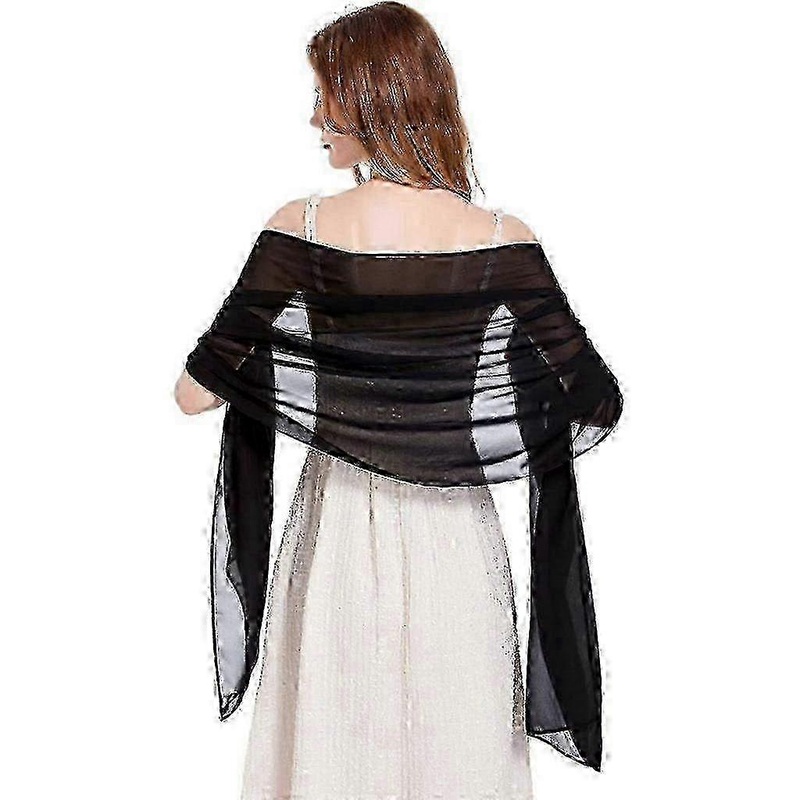 Chiffon Evening Wrap for Women – Flowy Bridal Shawl, Soft Scarf Accessory for Dresses | Fruugo SG