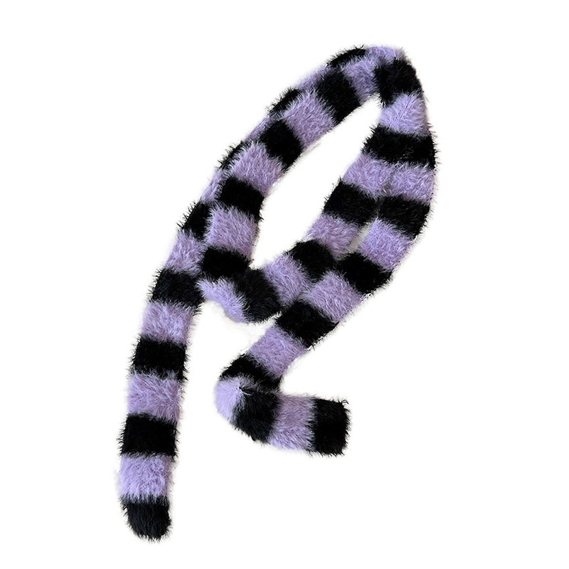 Lightweight and Soft Women’s Scarf Spicy Girls Muffler Striped Neckwear Decoration for Commutes or Social Gatherings  Purple | Fruugo SG