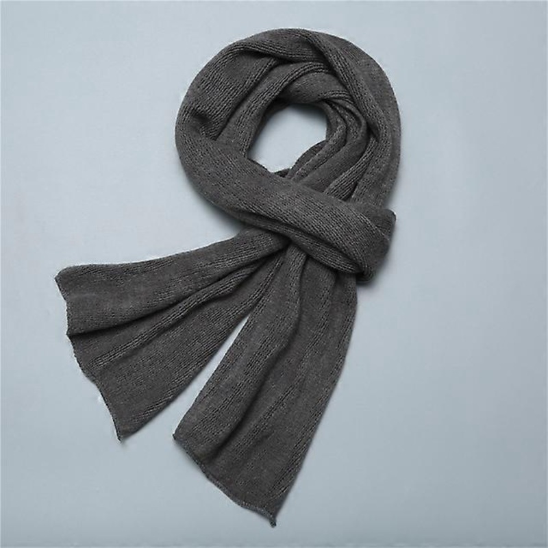 Man scarves knitted winter scarf warm cashmere like women shawls long size foulard for female lady bandana muffer | Fruugo SG