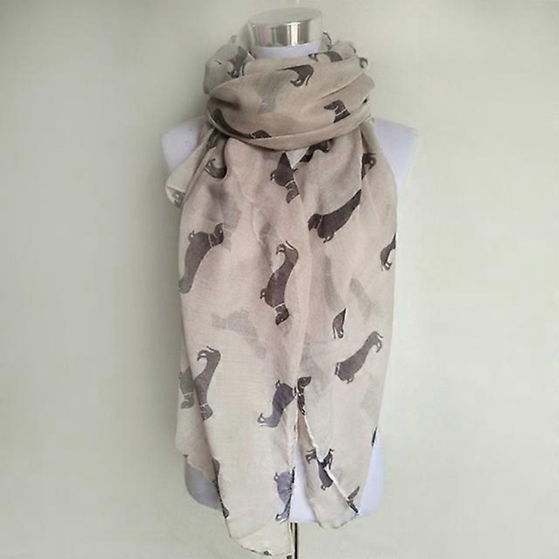 new fashion 10 color Animal Dachshund Dog Print Scarf Pashmina women scarves | Fruugo SG