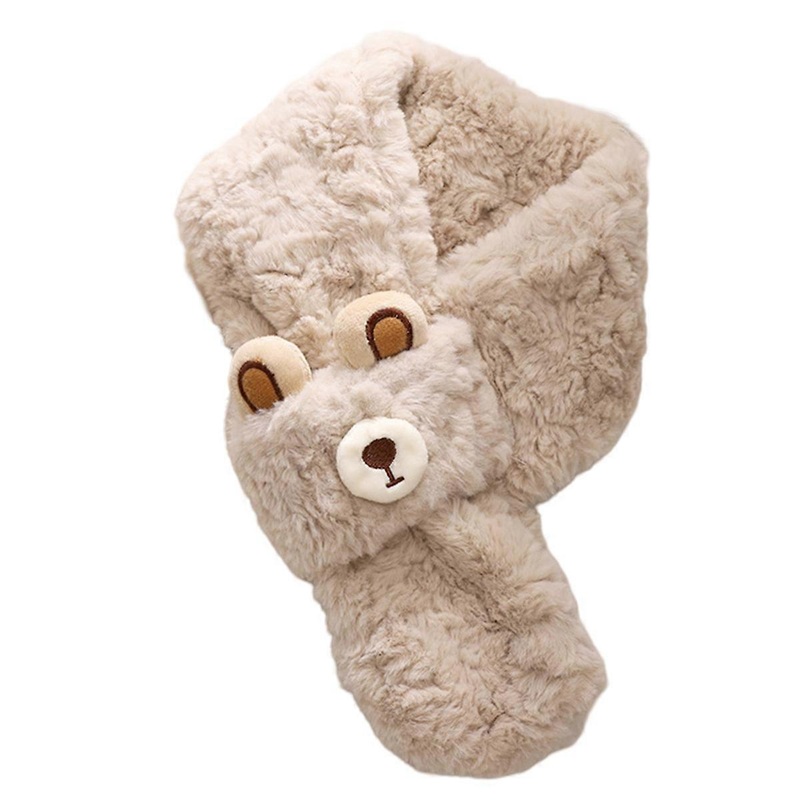 Plush Scarf, Bear Pattern, Warm for Winter | Fruugo SG