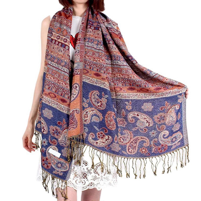 Trendy Floral Desert Scarf, Soft and Comfortable, Suitable for Hiking, Camping Multipurpose Scarf Shawl  Royal Blue | Fruugo SG