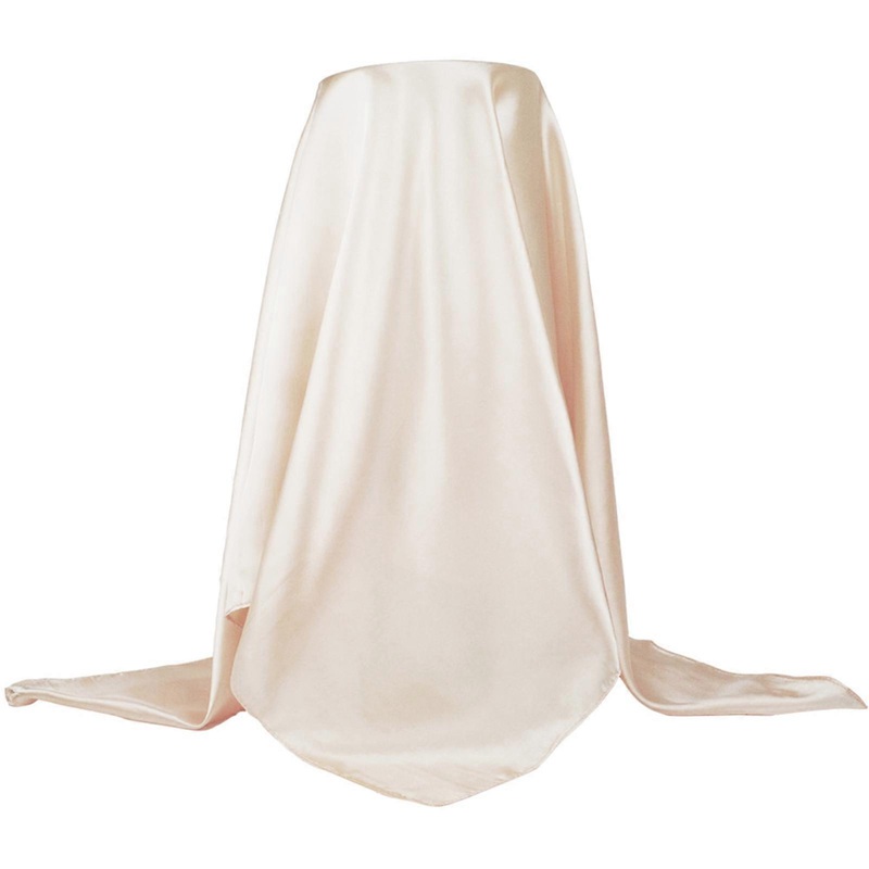 Women Headscarf Square Soft Imitation Silk Solid Color Scarf Head Wrap Shawl for Daily Life | Fruugo SG