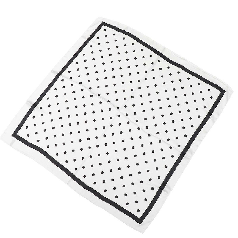 Women’s Scarves Sweet Dots Printing Small Clothes Decorative White 70x70CM Spring 1Pack | Fruugo SG