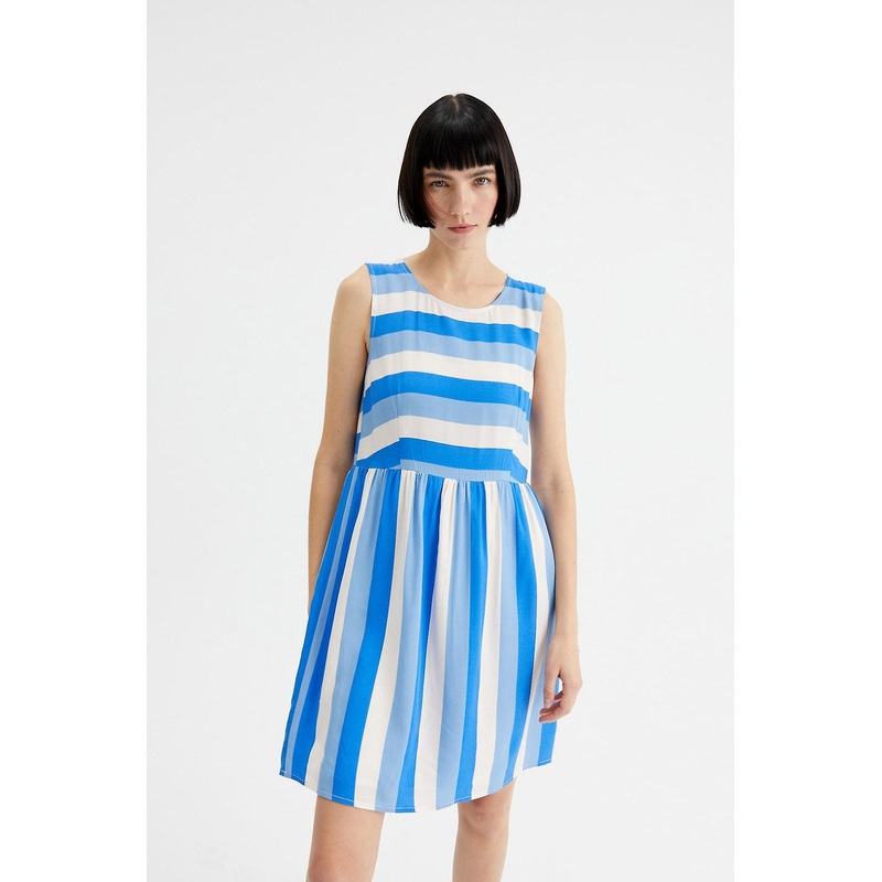 Compania Fantastica Stripe print sleeveless mini dress | Fruugo SG