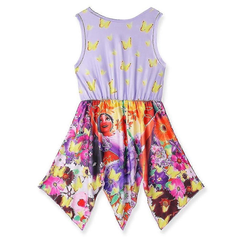 4-8 Years Girls Encanto Printed Sleeveless Dress Holiday Dress Purple-4-5 Years Ssxjv | Fruugo SG