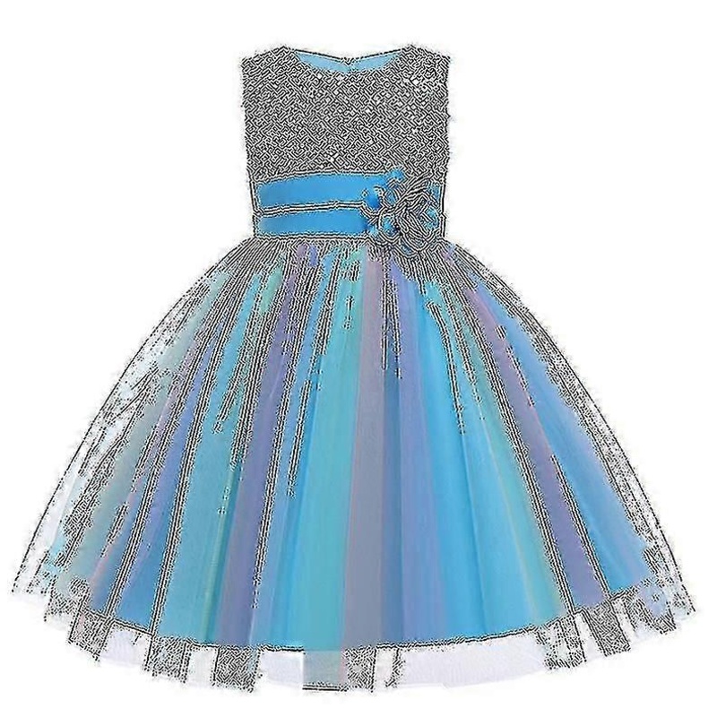 Girls Sequin Dress Rainbow Tutu Birthday Party Dress Pageant Gown | Fruugo SG