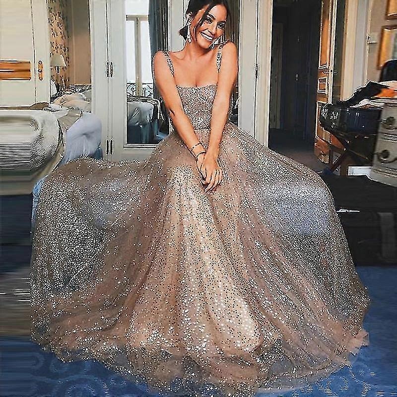 Womens Gown Glitter Wedding Bridesmaid Maxi Long Dress Formal Evening Party Cocktail Ball Prom Tulle Gown | Fruugo SG